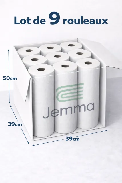 Drap d'examen Micro-Gaufré - 100% Pure Ouate de Cellulose